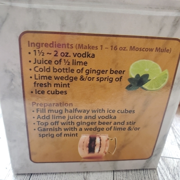 Set of 2 Old Dutch Nickel-Lined Solid Copper Hammered Moscow Mule Mug, 16 Oz - Picture 8 of 10